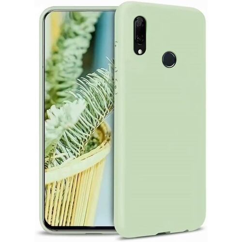 KALANKA-Compatible avec Huawei P Smart 2019/Honor 10 Lite Coque de Protection Silicone Liquide Très Mince Étui de Anti-Rayures Protection Étui pour Téléphone+1 Protecteur D'écran Gratuit - (Vert)