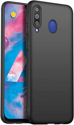 KALANKA-Compatible avec Coque Samsung Galaxy M30/A40S Anti-Chute PC Dur Silicone Antichoc Ultra Mince Anti-Rayures Protecteur Étui pour Téléphone pour Samsung Galaxy M30/A40S Cas-Noir