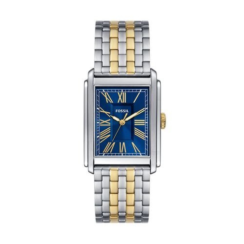 Fossil - Montre Homme Carraway Bleu Fs6010  - Argenté