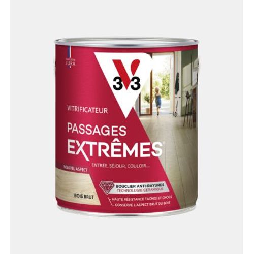 V33 - Vitrificateur passages extrÃªmesÂ® bois brut 2,5 L  - Naturel