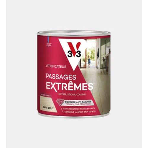 V33 - Vitrificateur passages extrÃªmesÂ® bois brut 0,75 L  - Naturel