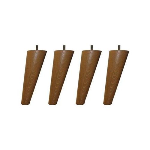 Someo - Pied Scandinave Bois (Lot De 4) - Marron
