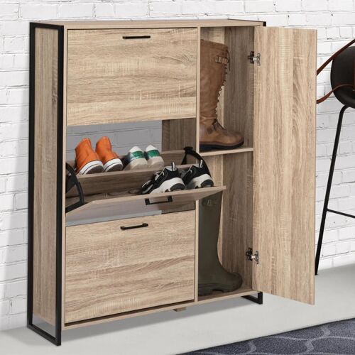 Meuble À Chaussures Industriel Avec 4 Portes