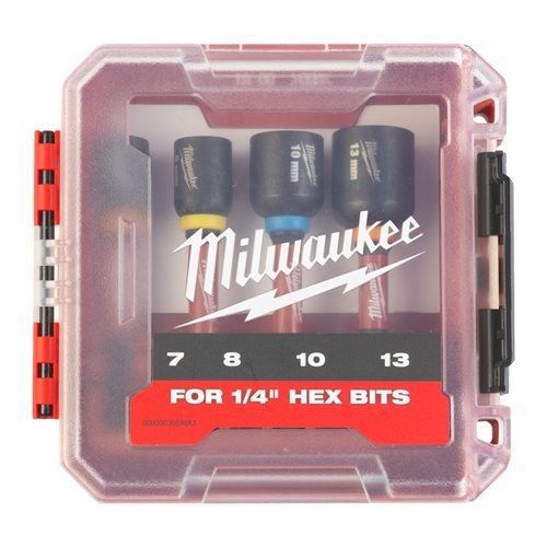 Set de 4 douilles magnétiques Shockwave? Impact Duty - MILWAUKEE - 4932492445