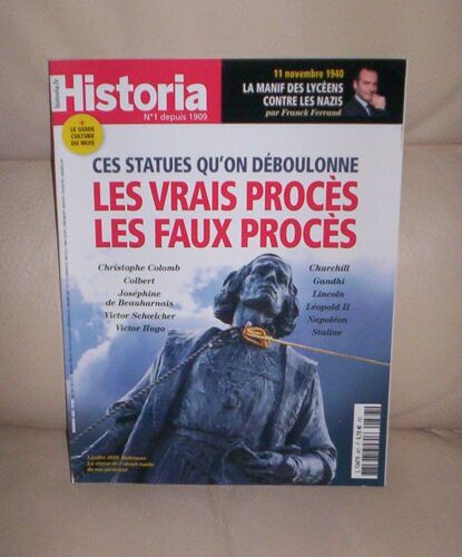 Historia N° 887 - Ces Statues Qu' On Déboulonne. Vrais Et Faux Procès - 1940 : Le Péril Jeunes ! - James Buchanan, Le Trump Du Xixe Siècle ?...