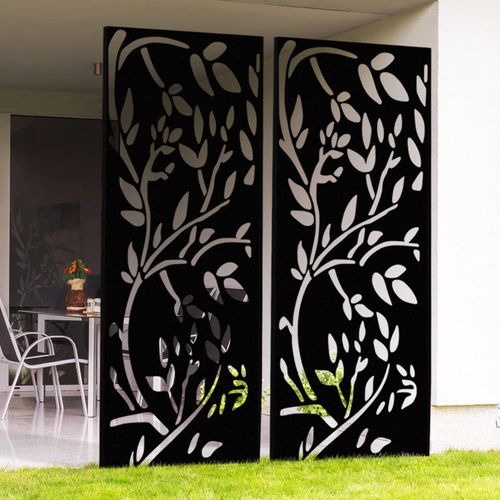 Panneau Décoratif Universel 150 X 50 Cm Lis Noir Mat