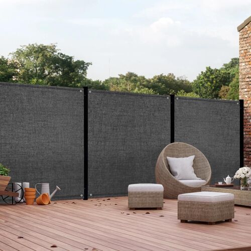 Brise Vue Ultra Résistant 1,8 X 10 M Gris 400 Gr/M² Haut De Gamme