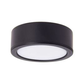 Spot De Meuble Noir Led Ip44, 2 Modes De Fixation, Cct