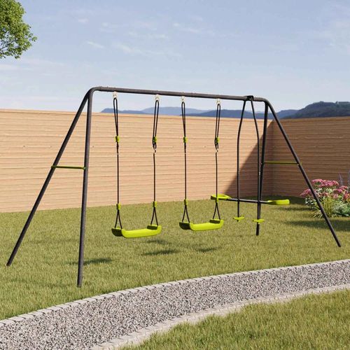 Portique Balançoire 3 Agrès Pour Jardin Extérieur