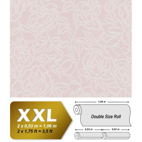 Papier peint floral EDEM 9040-24 papier peint gaufré à chaud avec dos intissé gaufré avec des ornements floraux brillant rose 10,65 m2