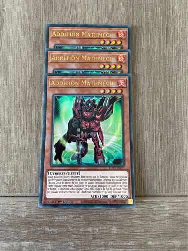 Carte Yu Gi Oh ! Lot De 3 Carte Ultra Rare Addition Mathmech Gfp2-Fr117