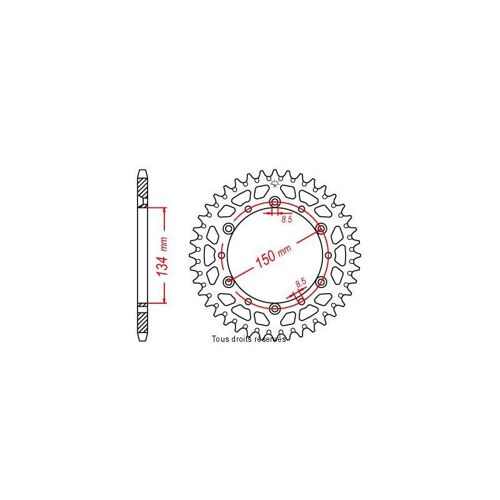 Couronne Tt Esjot Couleur Kawasaki-Suzuki Vendue Sous Blister
