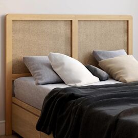 Tête de lit EDHEN cannage et bois 140 CM - IDMARKET - Ethnique - Ailleurs