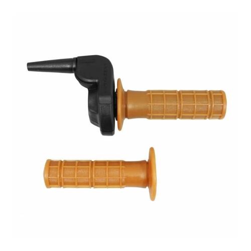 Poignee De Gaz Cyclo Domino Vintage Commandos Alu Noir