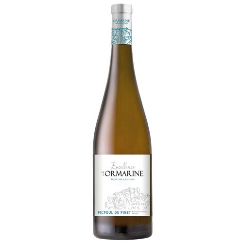 Excellence De L'ormarine, 2021, A.O.P Picpoul De Pinet, Vin Blanc