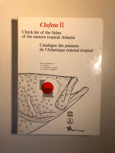 Check-List Of The Fishes Of The Eastern Tropical Atlantic Vol 2 (Tome Ii)