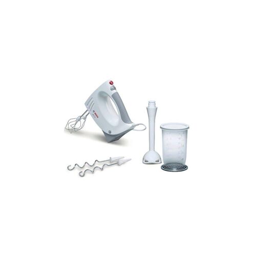 BOSCH Batteur 450W Blanc/Gris 5 vitesse + Pulse Pétrin inclus Fouet électrique Blanc en neige