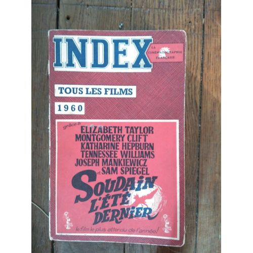Index De La Cinématographie Française 1960 Analyse Critique Complète De Tous Les Films Projetés En France