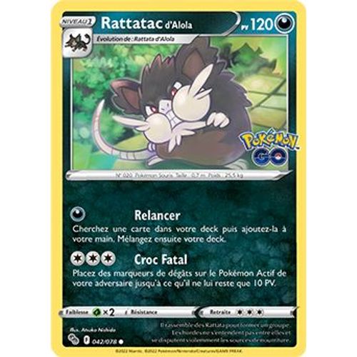 Rattatac D'alola - 042/078 - Pokemon Go