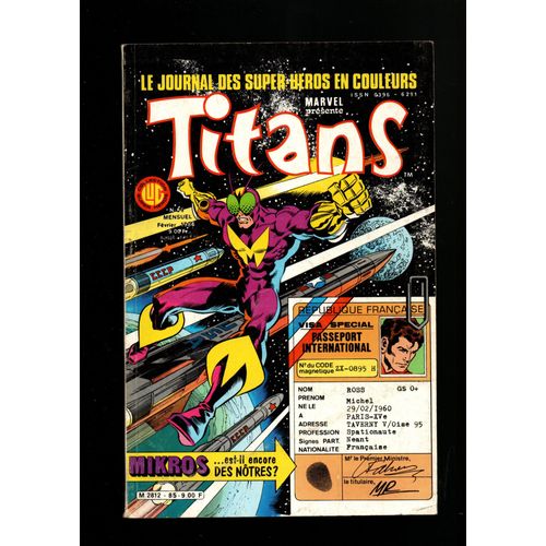 Marvel Titans 85 -Fevrier 1986
