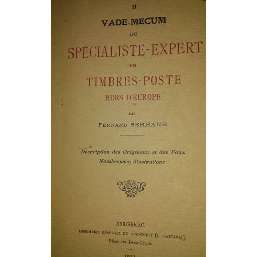 Spécialiste Expert En Timbres Poste Hors D'europe 