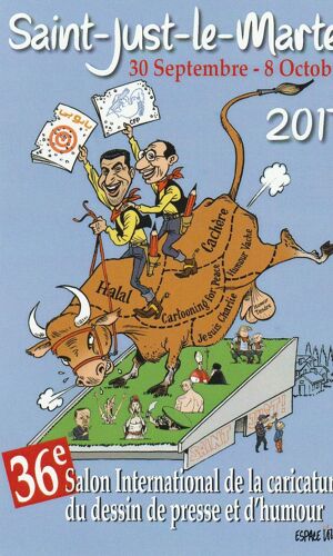 Etiquette Vin Geddar Khalid Salon Dessin Humour Et Caricature St Just Le Martel 2017