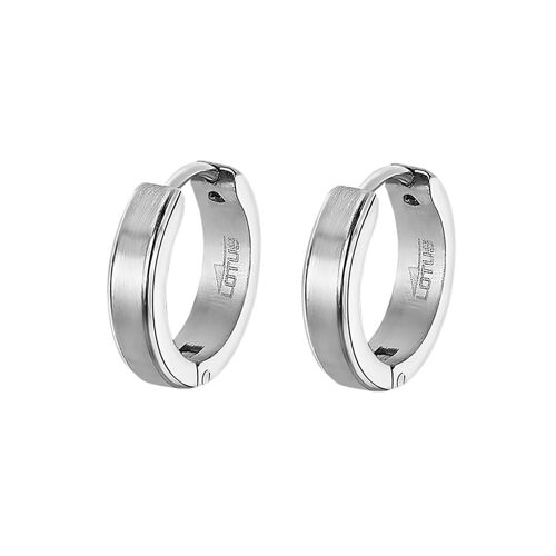 Boucles D'oreilles Créoles Homme Lotus Acier