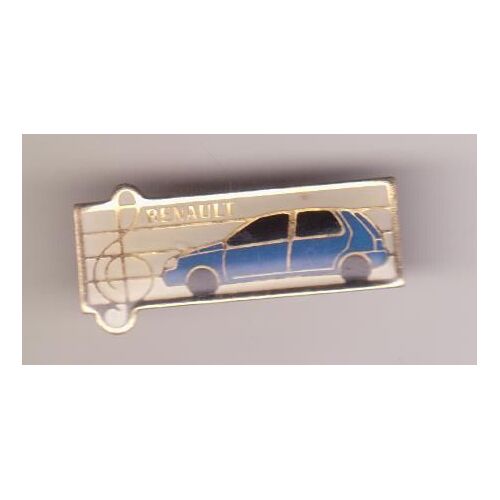 Pin's Automobile Renault Bleu (Signé Imi Paris - Made In Taiwan) 1x2.7 Cm