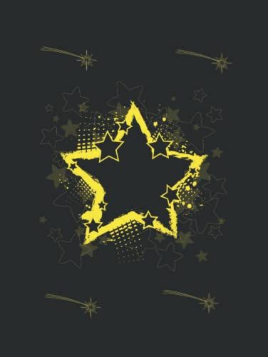 Star Pattern Notebook: Hardcover | Every Page Includes An Inspirational Quote | Inspirational Journals | 250 Pages | Size (8.25 X 11 Inches) Lined Paper | 90 Grams