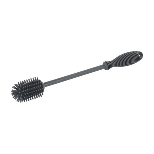 Wenko Goupillon Silicone, Goupillon Biberon, Goupillon Bouteille Isotherme, Silicone, Extra Longue Ø3.5 X 25 Cm, Noir