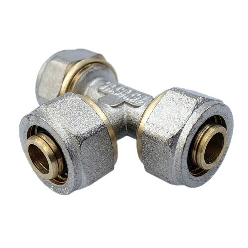 Lot de 1_Té à visser tube PER Ø16x16x16 mm