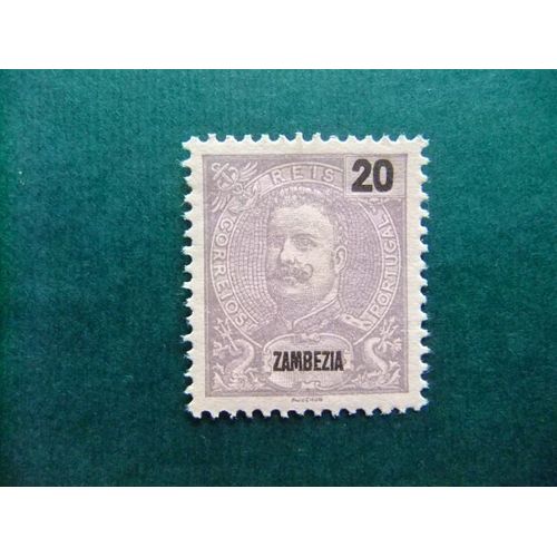 Zambezie Zambezia Zambeze 1898 - 01 Rey Carlos 1 Yvert 20 * Mh