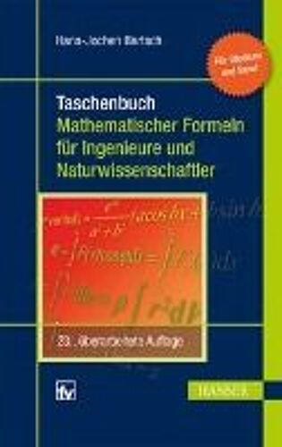 Bartsch, H: Taschenbuch Math. Formeln Für Ingenieure