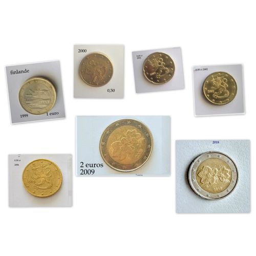 Lot 7 Pièces Euros Finlande