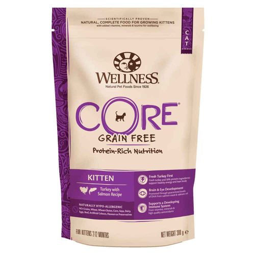 Croquettes Kitten Dinde Et Saumon Pour Chaton - Wellness Core - 300g