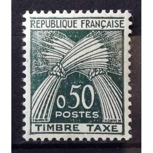 Taxes Gerbes - Timbre Taxe - 0,50 Vert Foncé (Impeccable N° 93) Neuf** Luxe (= Sans Trace De Charnière) - Cote 15,00 - France Année 1960 - N21137