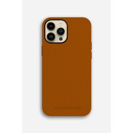 Coque En Cuir Orange Iphone 14 Pro Max
