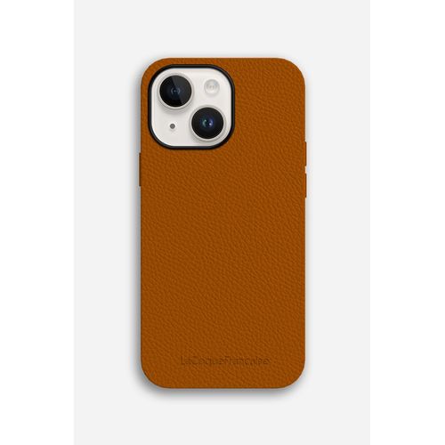 Coque En Cuir Orange Iphone 14