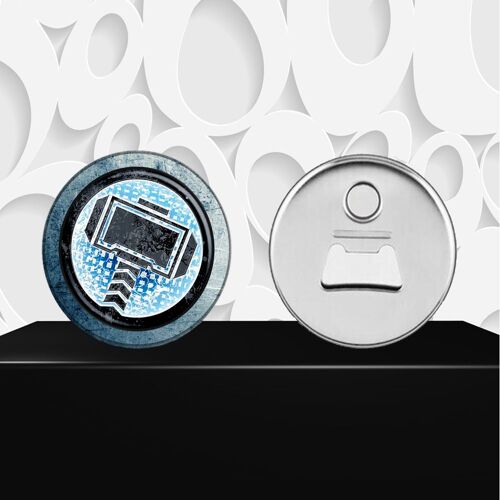 Magnet Décoratif Décapsuleur Aimanté Logo Super Héros Thor 0035