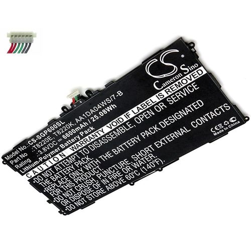 Batterie Li-Polymer 3,8v 6600mAh / 25.08Wh type AA1DA04WS/7-B, AA1DA2WS/7-B, AAaD828oS/T-B, GH43-03998A, P11G2J-01-S01, T8220E, T8220K pour SAMSUNG Galaxy Note 10.1, Galaxy Note 10.1 2014, Galaxy Note