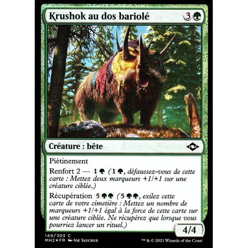 Krushok Au Dos Bariolé - Foil - Magic - Horizons Du Modern 2 - C - 149/303