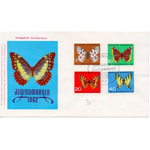 Allemagne (Bundespost) Enveloppe Philatélique Oblitérée- Papillons