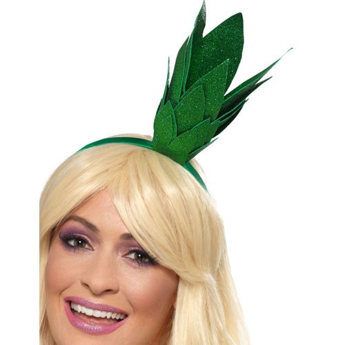 Diadème De Tige De Ananas Verte (Taille Unique Adulte)