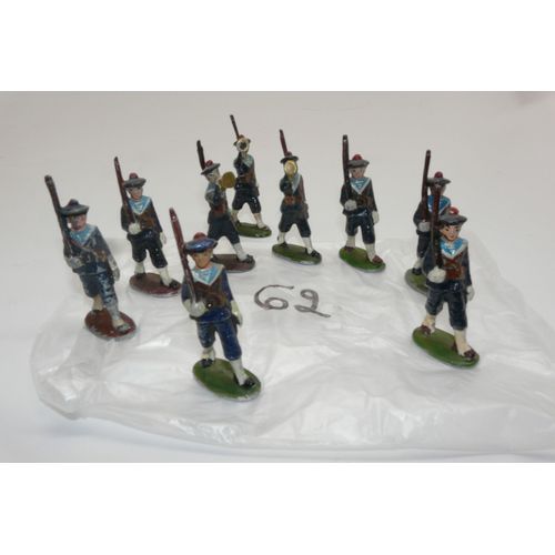 Quiralu - Lot De 6 Infanteries De Marine Et De 3 Clairons - 1/43e