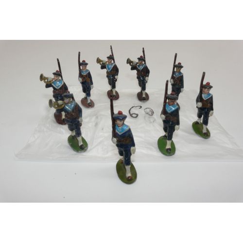Quiralu - Lot De 6 Infanteries De Marine Et 3 Clairons - 1/43e