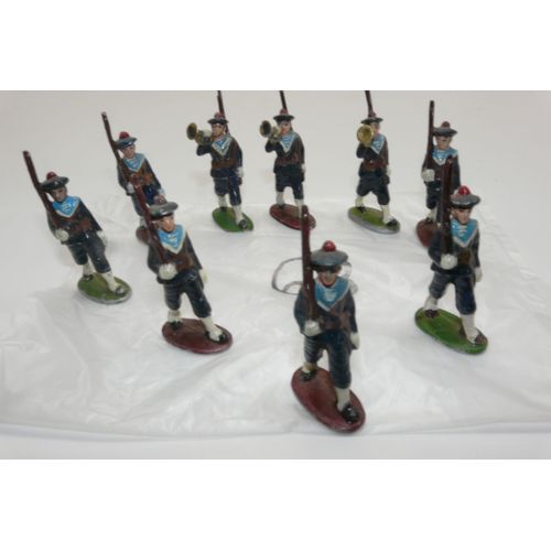 Quiralu - Lot De 6 Infanteries De Marine Et 3 Clairons - 1/43e