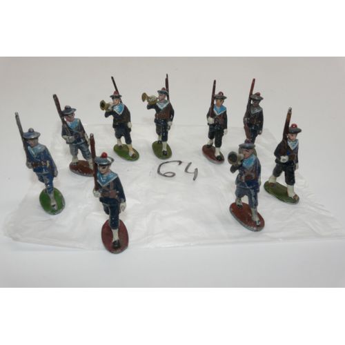 Quiralu - Lot De 6 Infanteries De Marine Et 3 Clairons - 1/43e