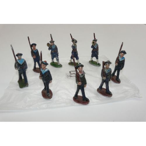 Quiralu - Escouade 5 Marins + 3 Trompettes - 1/43e