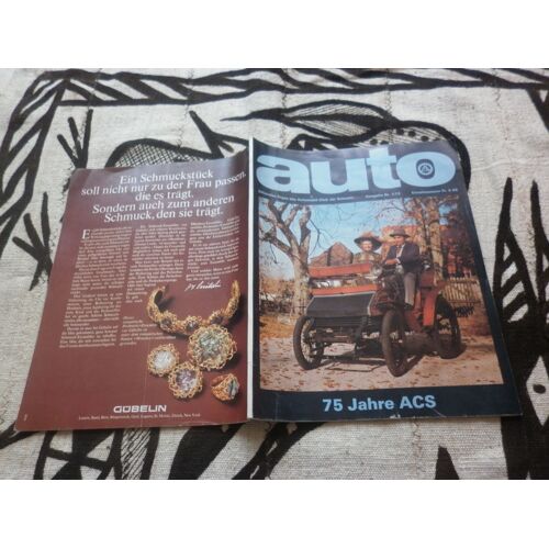 Auto 75 Jahre Acs. Offizielles Organ Des Automobil-Club Der Schweiz. N° 1