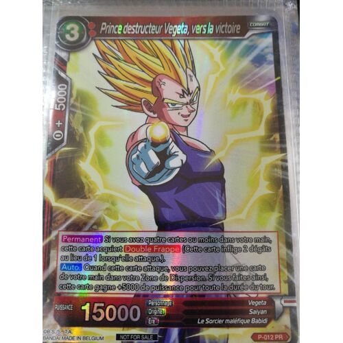 Dragon Ball Cg Prince Destructeur Vegeta, Vers La Victoire Vf P-012 Pr